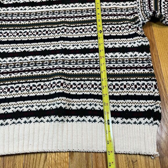 Vintage Structure Mens Sweater Christmas Holiday 90s Oversized Medium USA Made - Picture 7 of 10